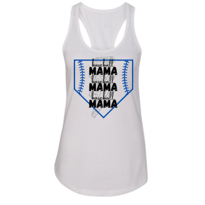 Women's Ideal Tank Top - Baseball Mama Thumbnail