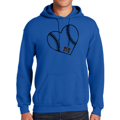 Adult EMLL Fleece Hoodie - Logo heart Thumbnail