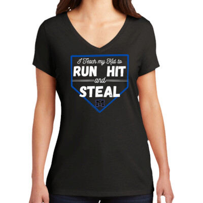 Women's V-Neck Tee - I Teach My Kid Thumbnail