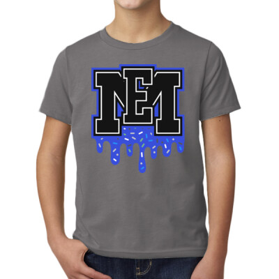 Youth EMLL Ice Cream Drip T-Shirt - White/Grey Thumbnail