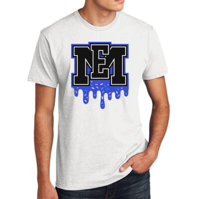 Adult Ice Cream Drip T-Shirt - Grey/White Thumbnail