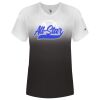 Women's V-Neck Ombre T-Shirt Thumbnail